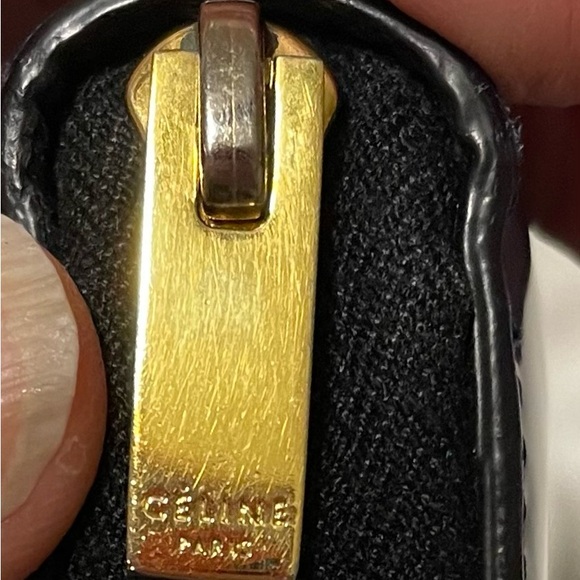 Céline Authentic Vintage Blue Zipper Long Wallet - Picture 8 of 16